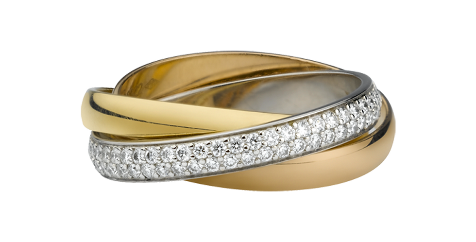 Тройное обручальное кольцо "тринити" от картье: история бренда, стиль, внешний вид и стоимость изделия