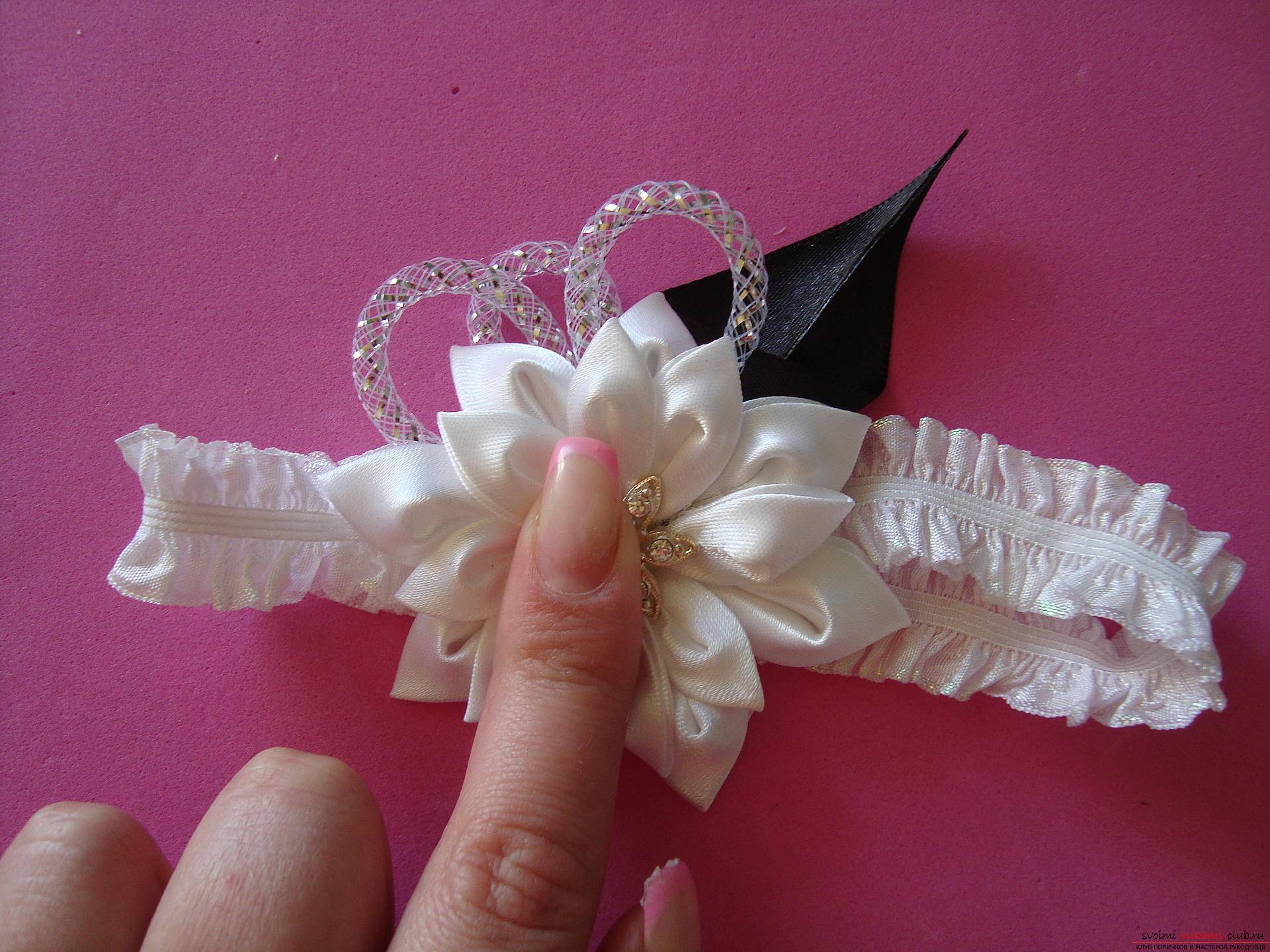 Свадебная подвязка своими руками - видео по изготовлению аксессуара