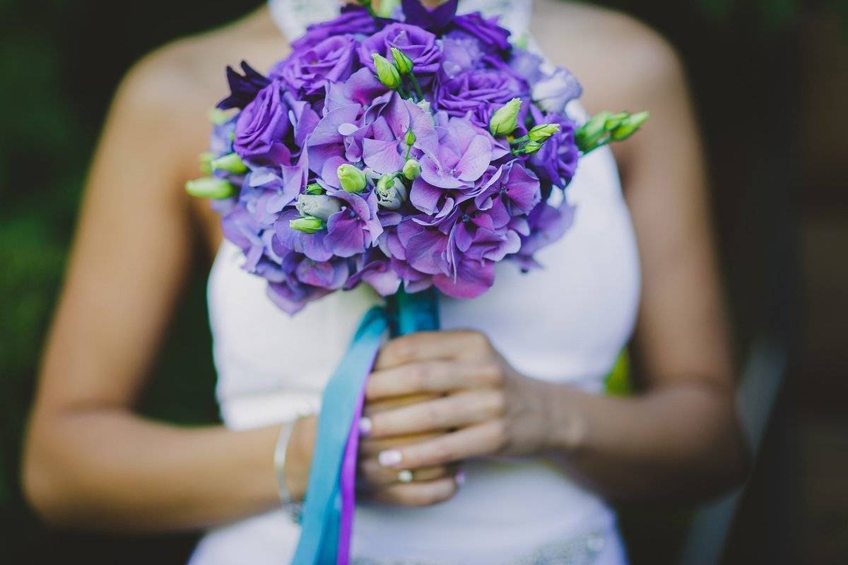 Сиреневый букет невесты: букет в фиолетовых и сиреневых тонах