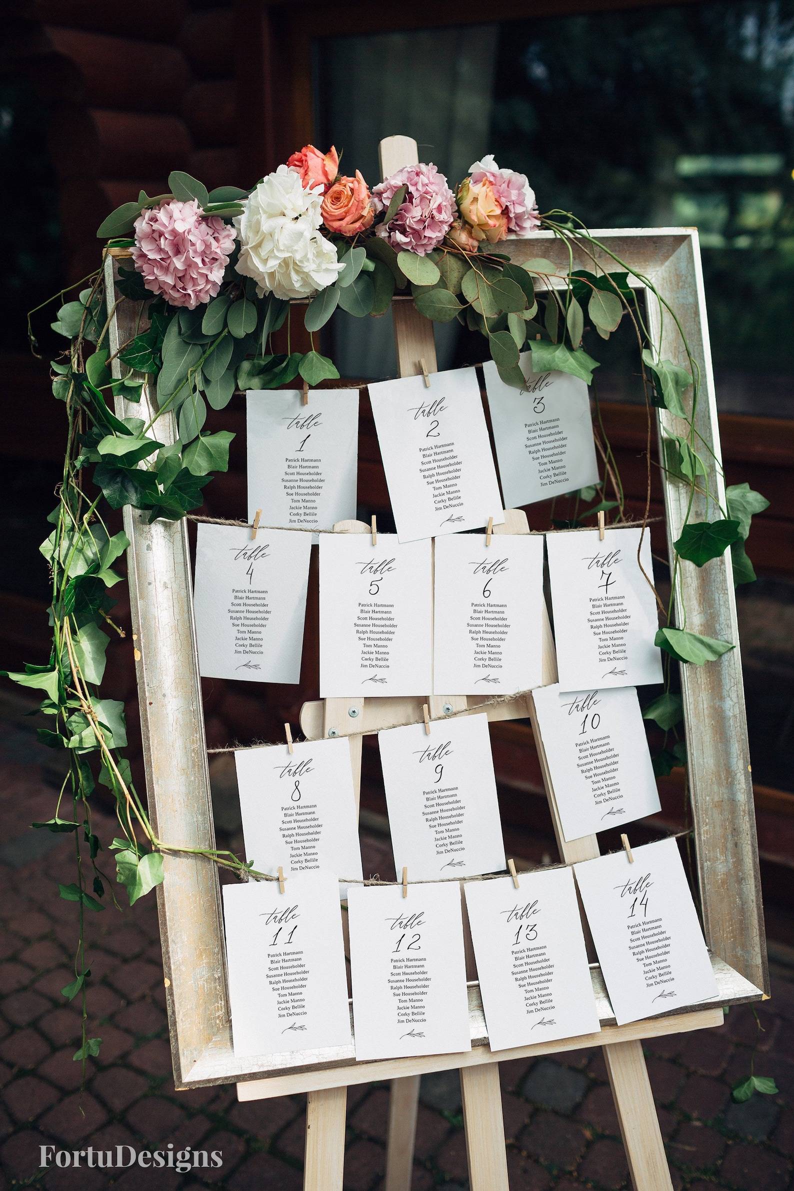 Уникальные идеи: рассадочные карточки на свадьбу