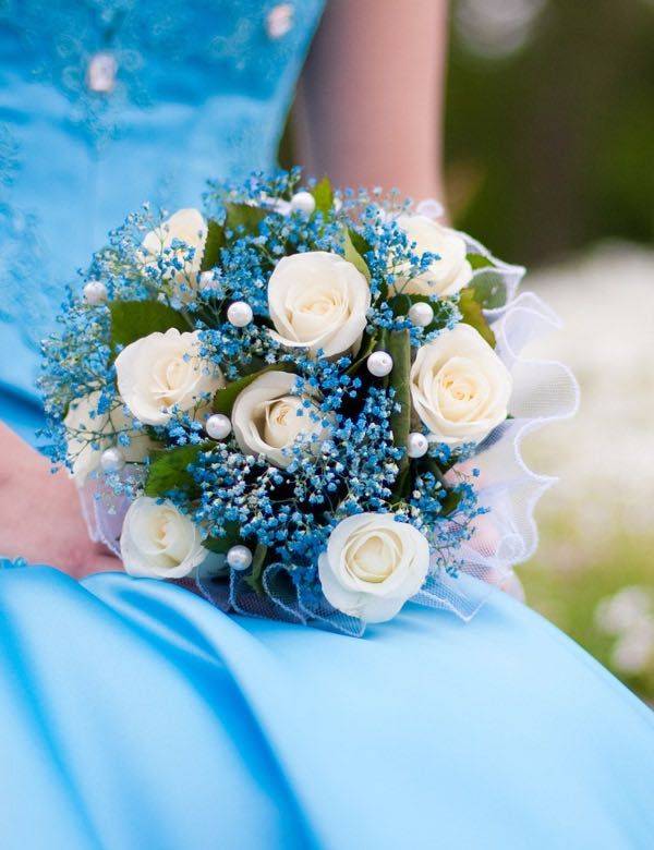 Небесно-голубая свадьба: легкость и воздушность