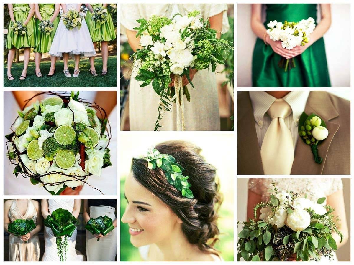 Салатовая свадьба в зеленом цвете: как оформить красиво?