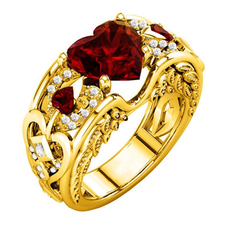 Рубиновые кольца: популярные модели, как и с чем носить