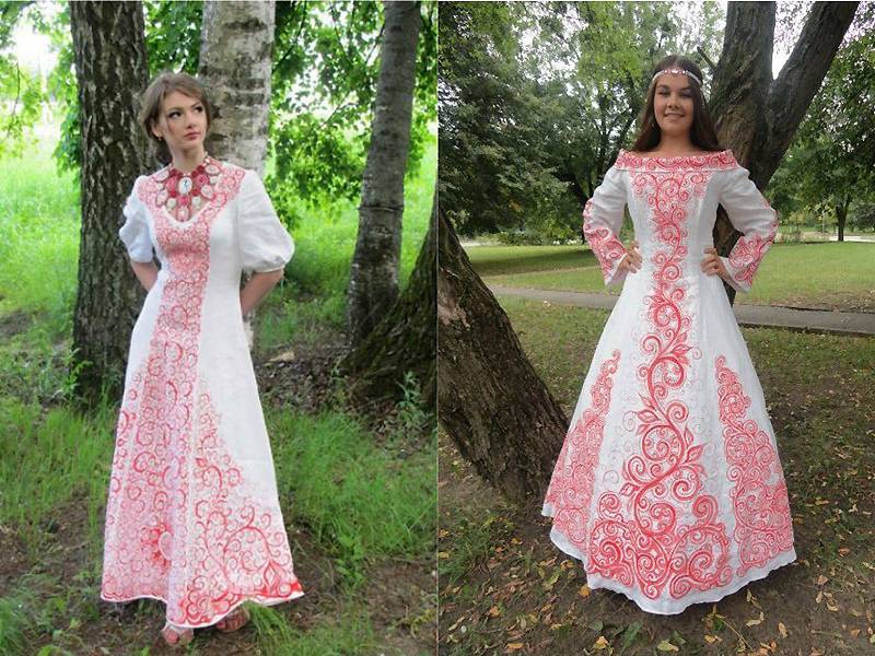 Свадебные платья - славянские, украинские наряды вышиванки