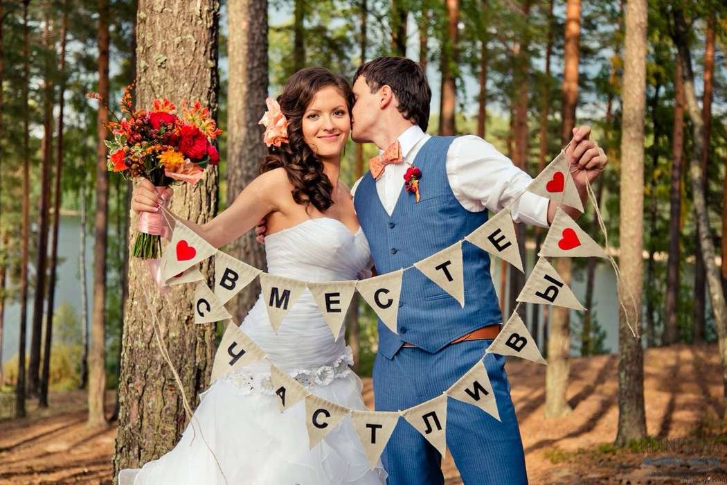 Реквизит для свадебной фотосессии - идеи и варианты с фото
