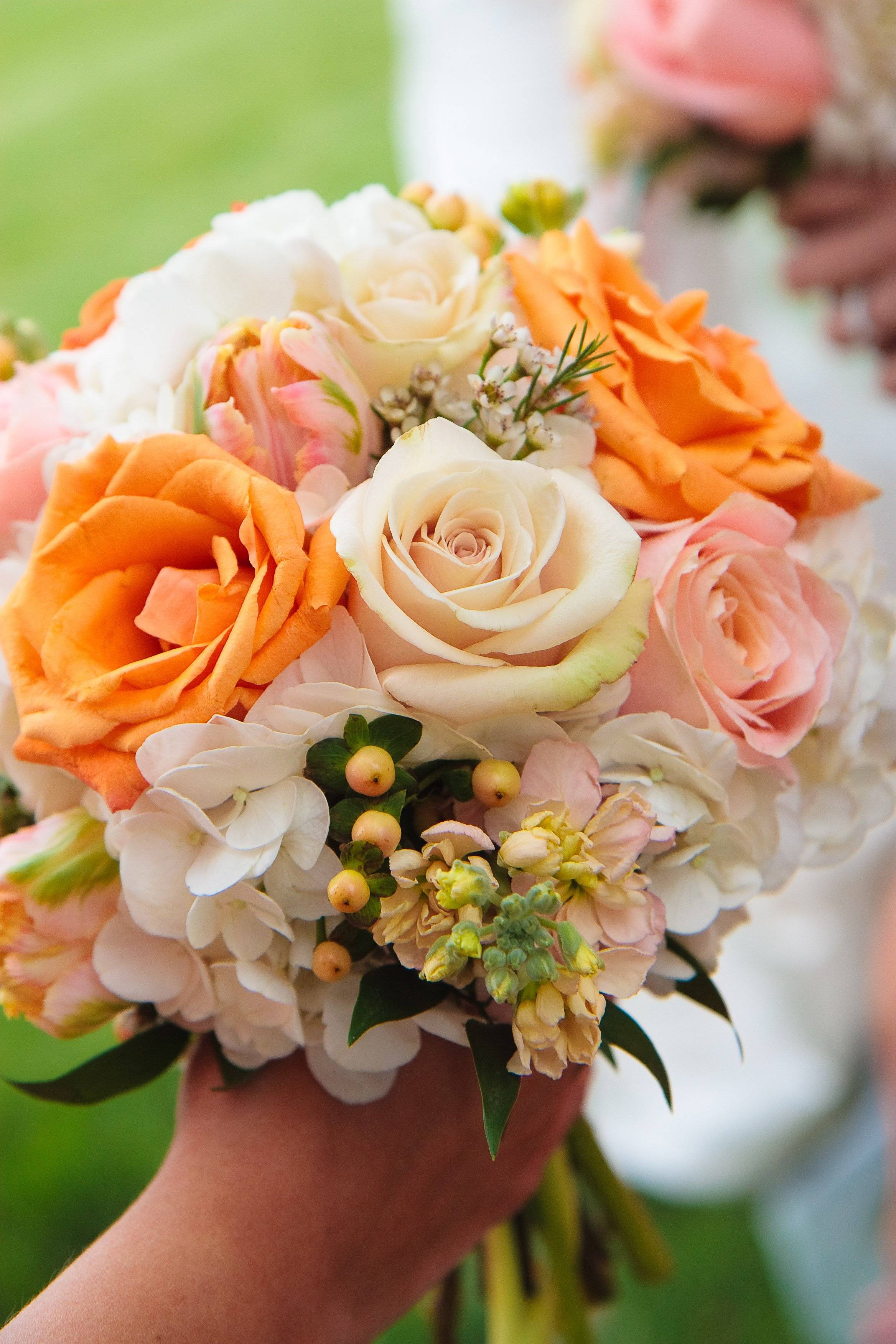ᐉ свадебный букет невесты в оранжевом цвете - идеи - svadebniy-mir.su