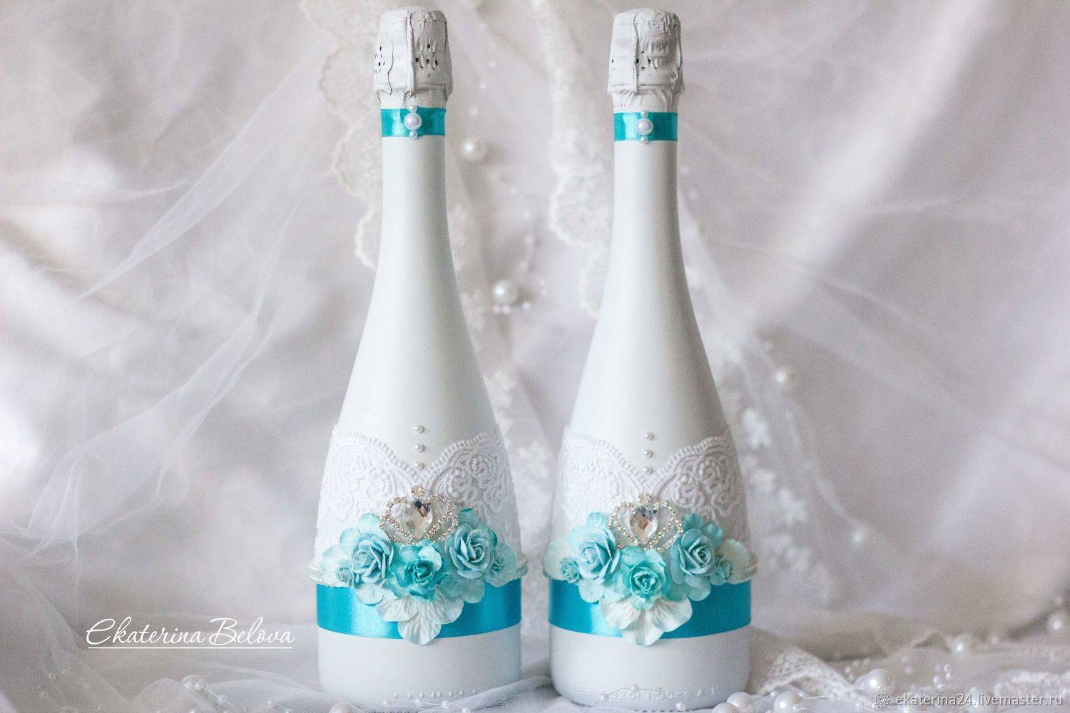 Свадебные бутылки своими руками 100 идей по оформлению шампанского, мастер-классы по украшению