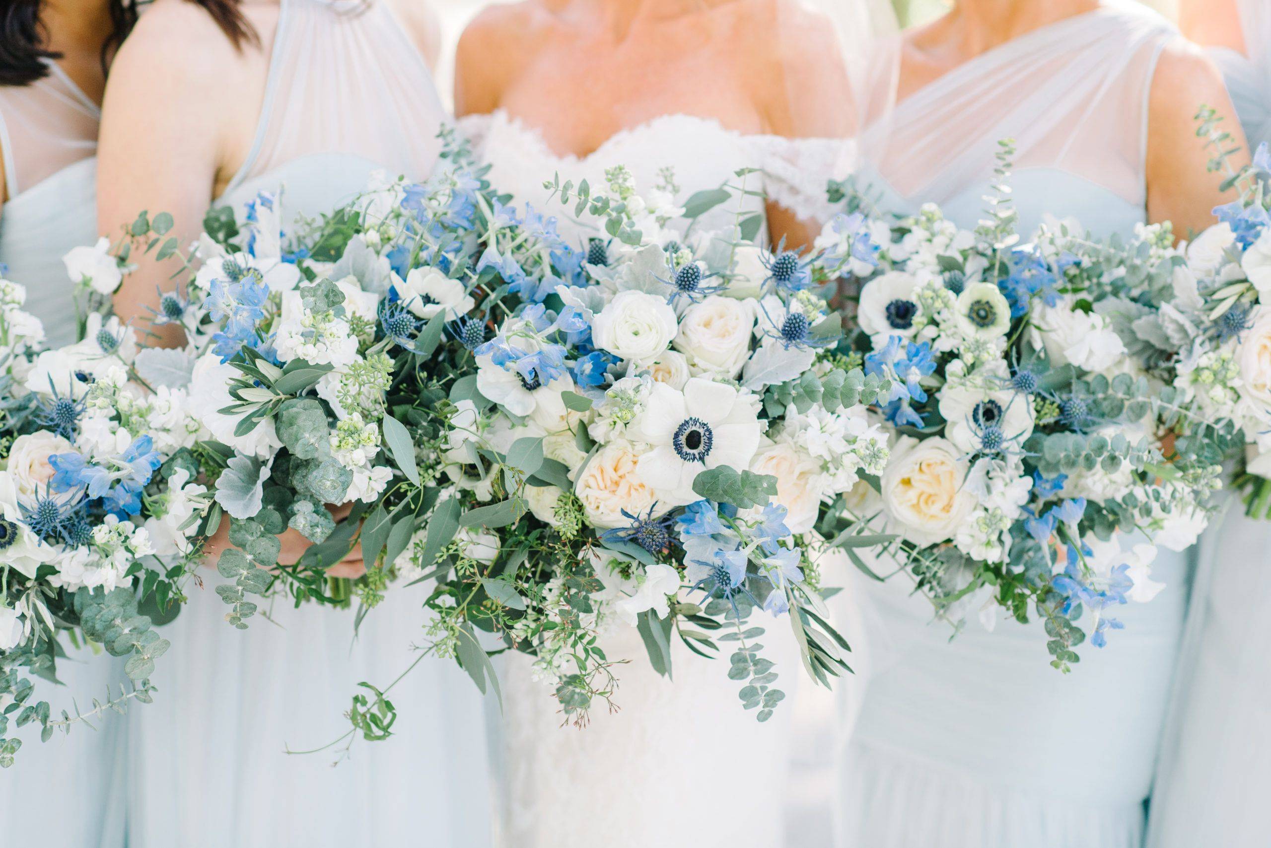 Синяя свадьба - оформление цветом | декор