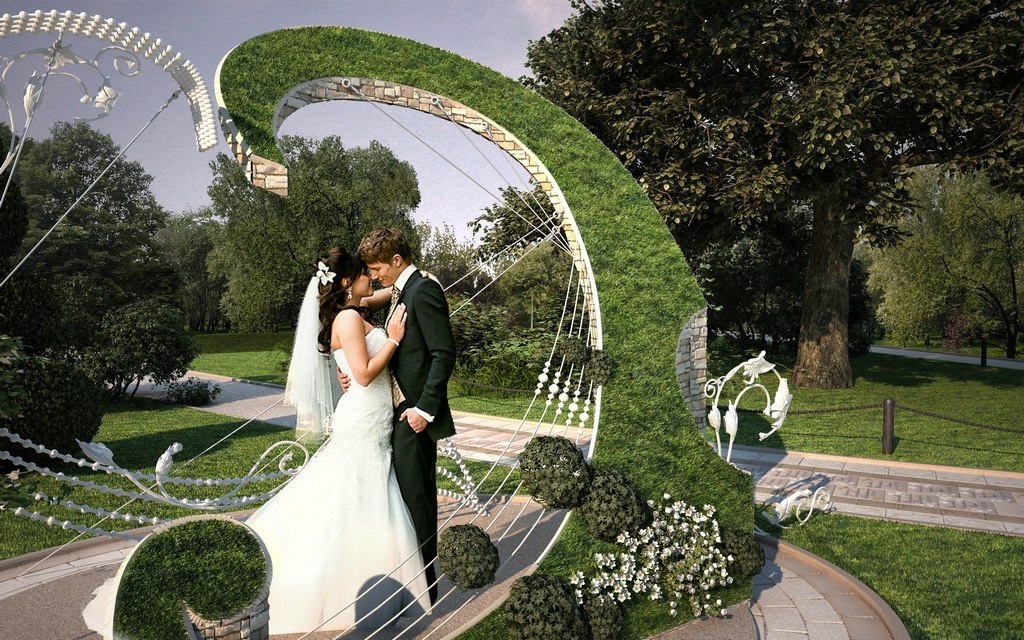 Фотозона в парке. Аллея влюбленных в Коломенском. Свадьба на природе. Арка молодожен в парке. Арка для молодоженов в парке.