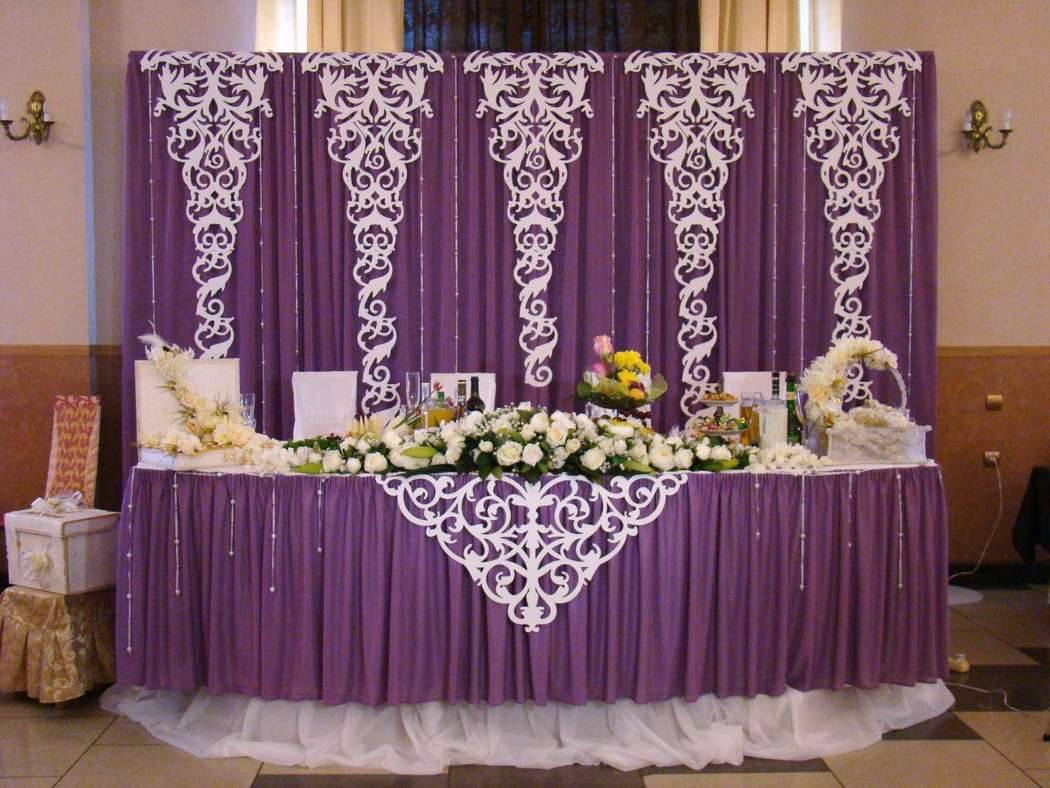 ᐉ украшение стола на свадьбу своими руками: дизайн тканью, цветами - svadebniy-mir.su