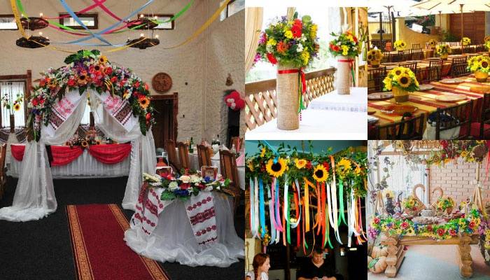 Свадьба в украинском стиле - украинская народная традиционная свадба