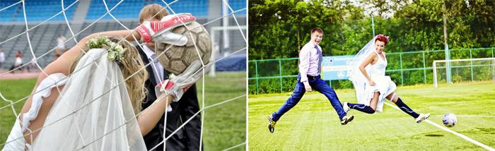Спортивная свадьба - идеи в футбольном или квест стиле