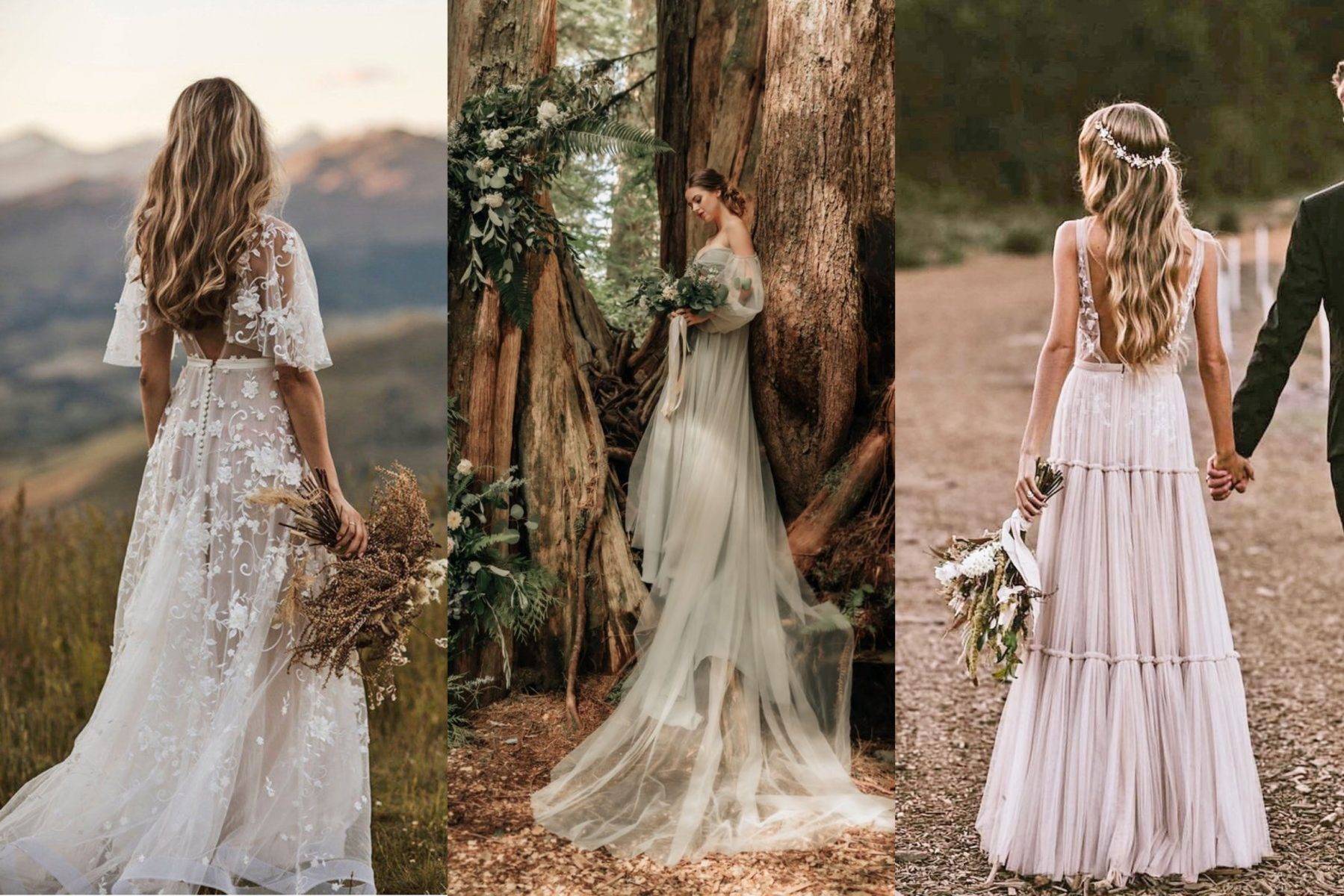 Свадебные платья в стиле рустик