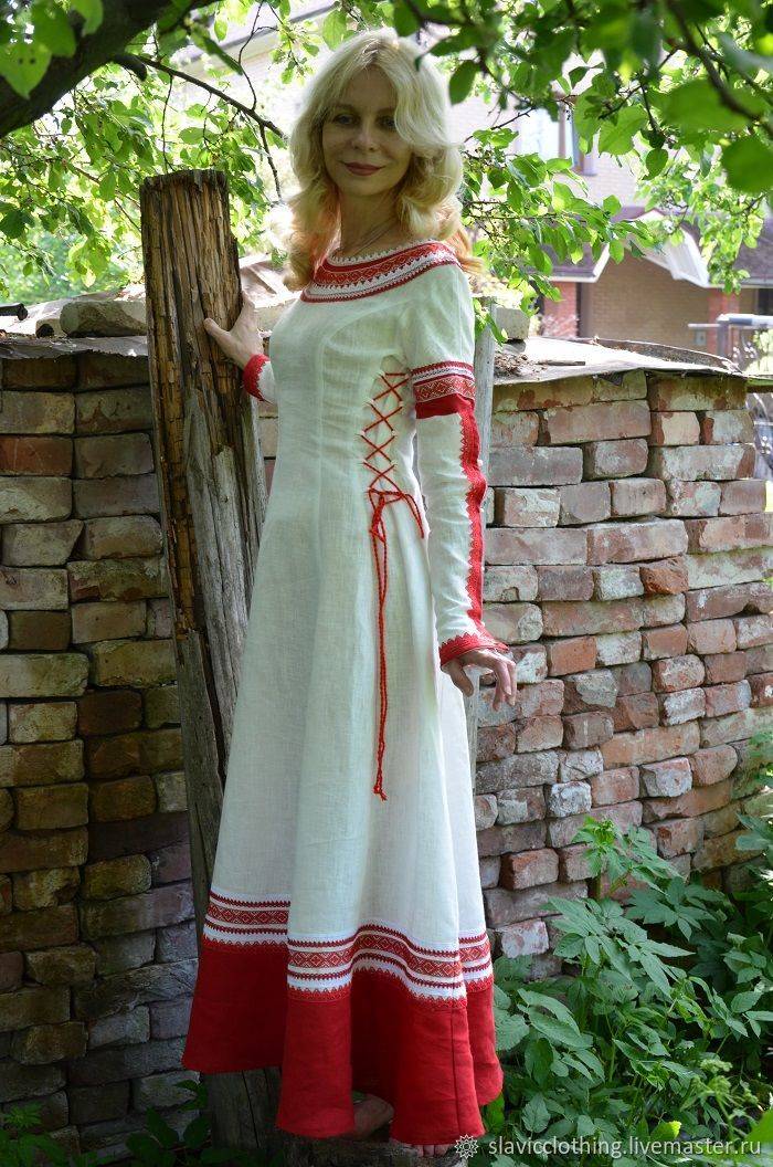 Свадебное платье в русском стиле: свадебный наряд невесты