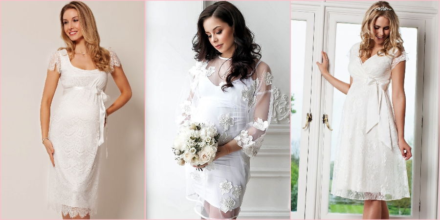 Рассмотрим разные модели свадебных платьев для беременных, а фото помогут сделать вам правильный выбор - svadbasvadba