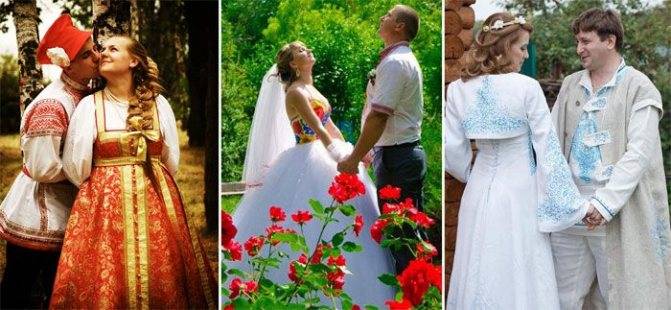 Аутентичность славянского стиля: русские свадебные платья